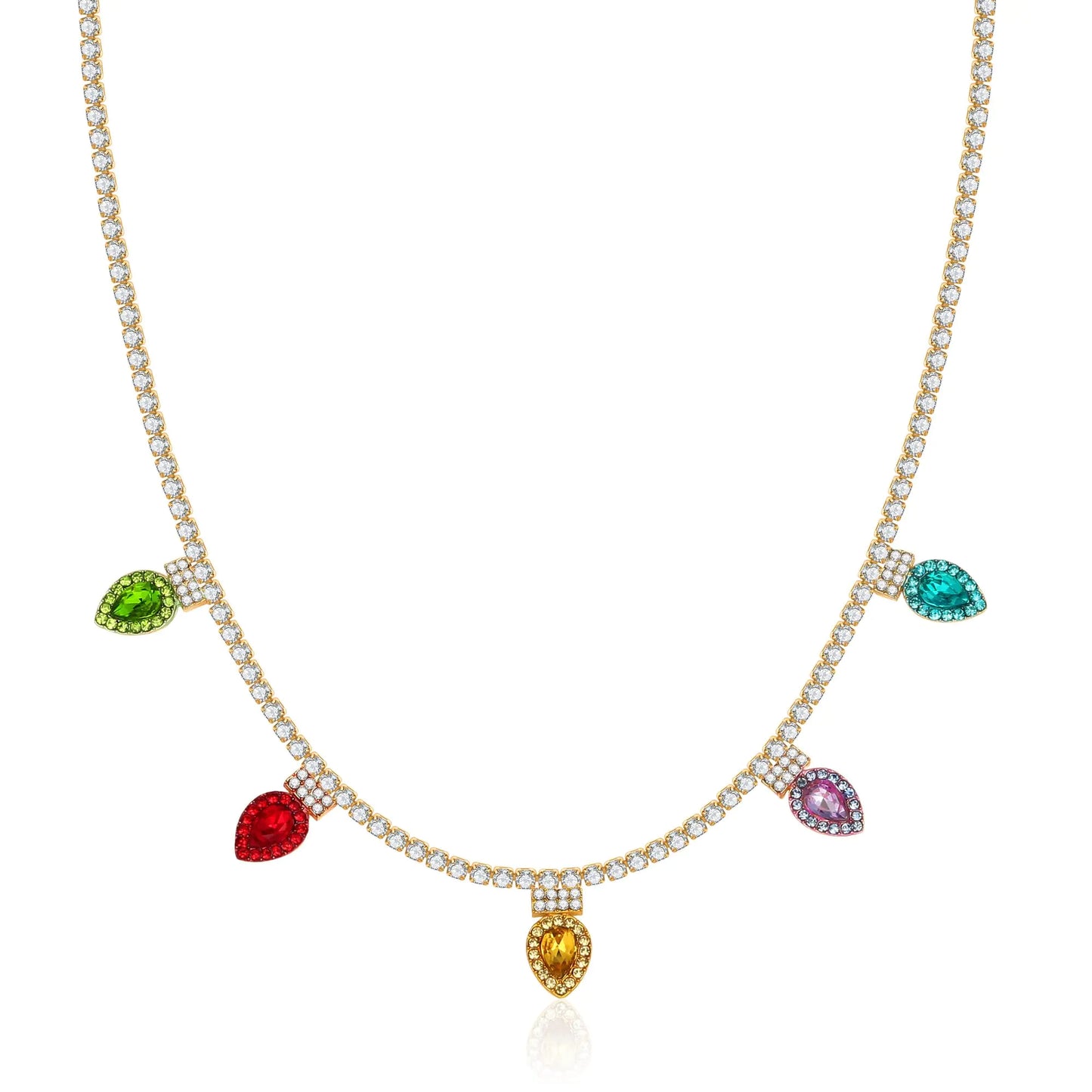 Crystal Christmas Necklace for Women