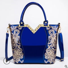 Embroidery Leather Handbag