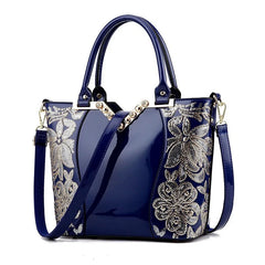 Embroidery Leather Handbag