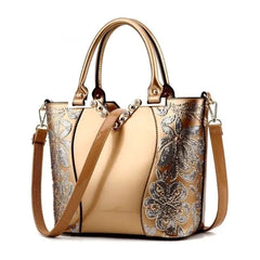 Embroidery Leather Handbag