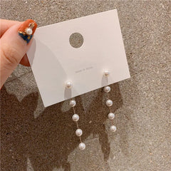 Long Pearl Earrings