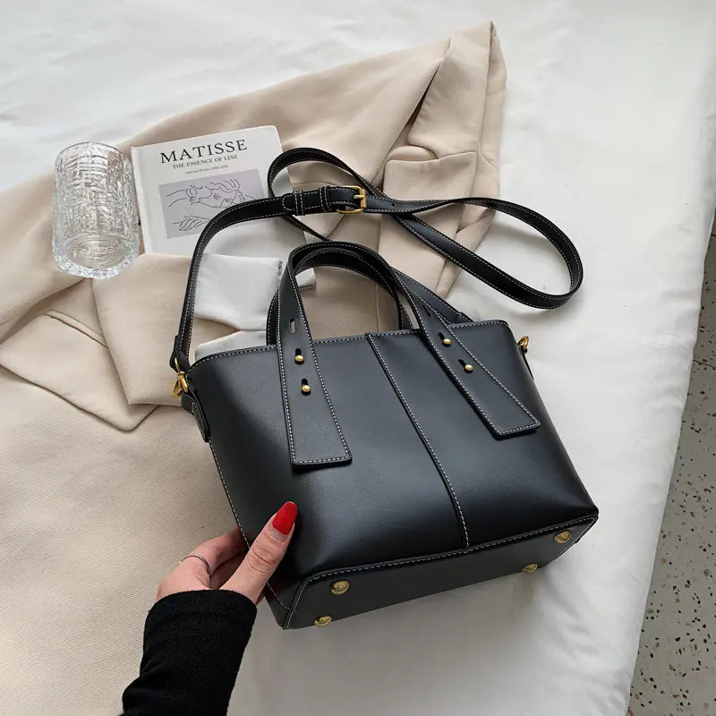 Retro Texture Commuter Handbag for Women