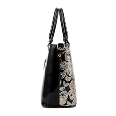 Embroidery Leather Handbag