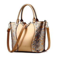 Embroidery Leather Handbag