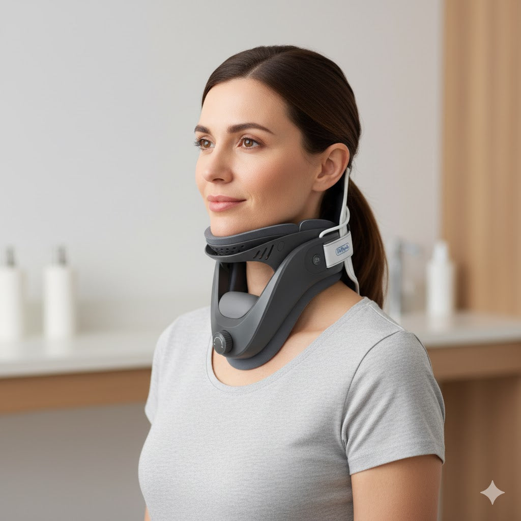Inflatable Neck Traction Device with Cervical Support (One Set)