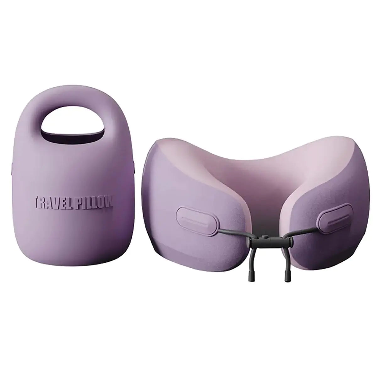 PIXIE MOOD Travel Neck Pillow – Memory Foam, Washable & Portable