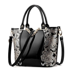 Embroidery Leather Handbag