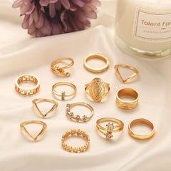 13 Piece Medallion Ring Set